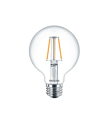 Clear Glass Dimmable Filament LED G25 Globe